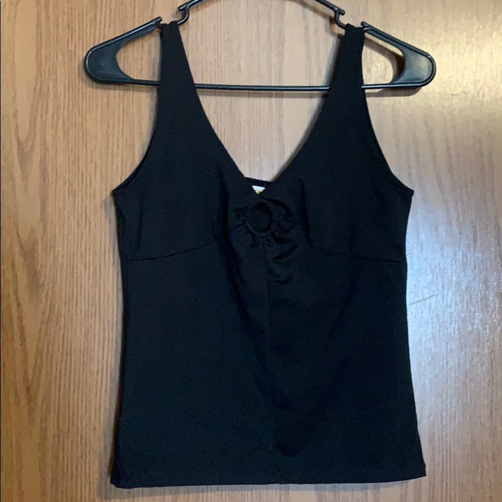 Black tank top